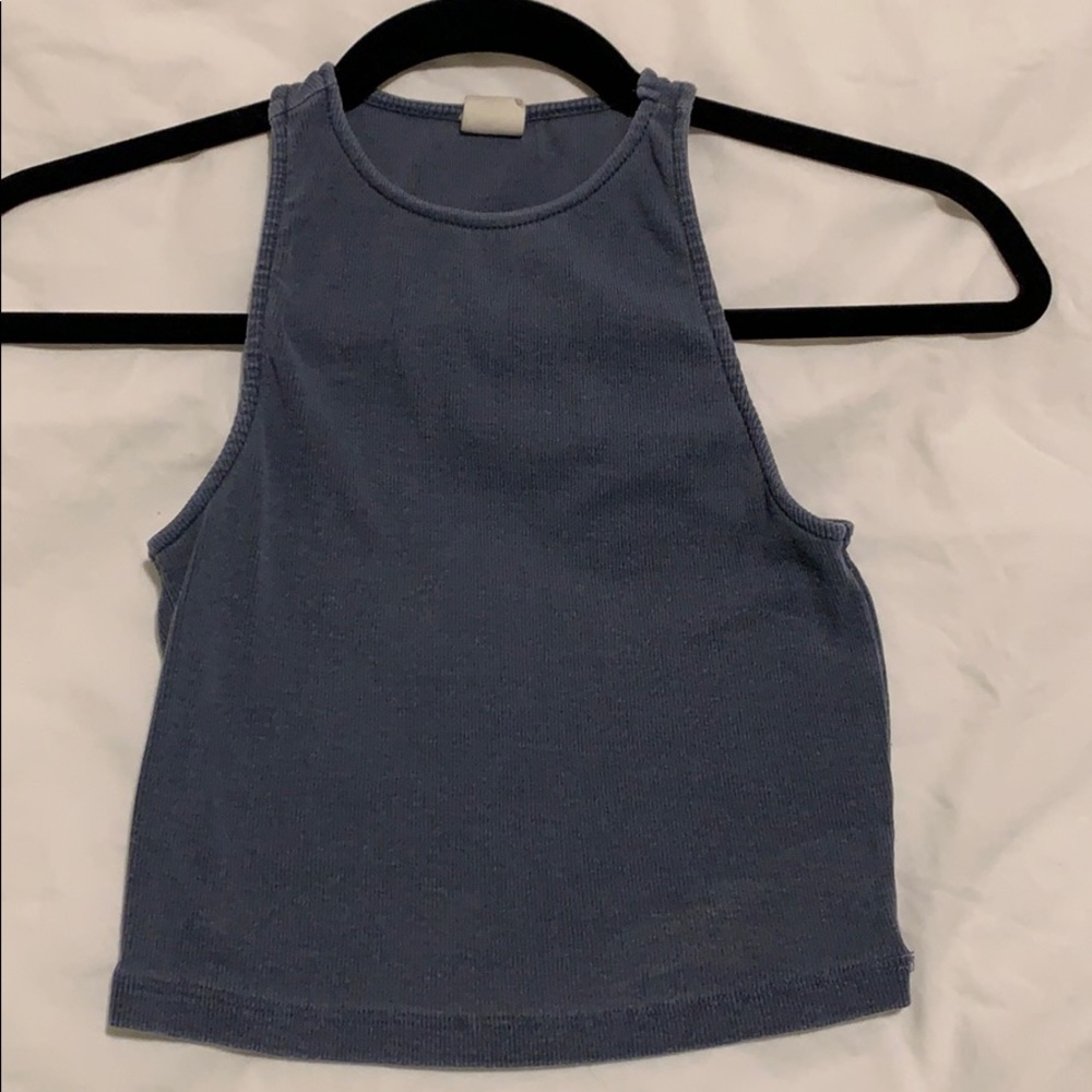 Blue cropped tank